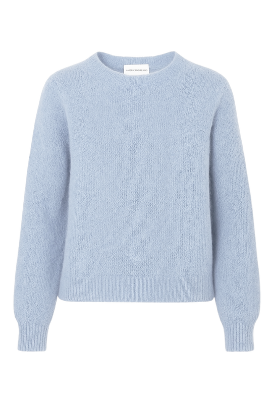 Liana Round Neck Pullover Light Blue