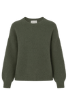 Liana Round Neck Pullover Seaweed Green