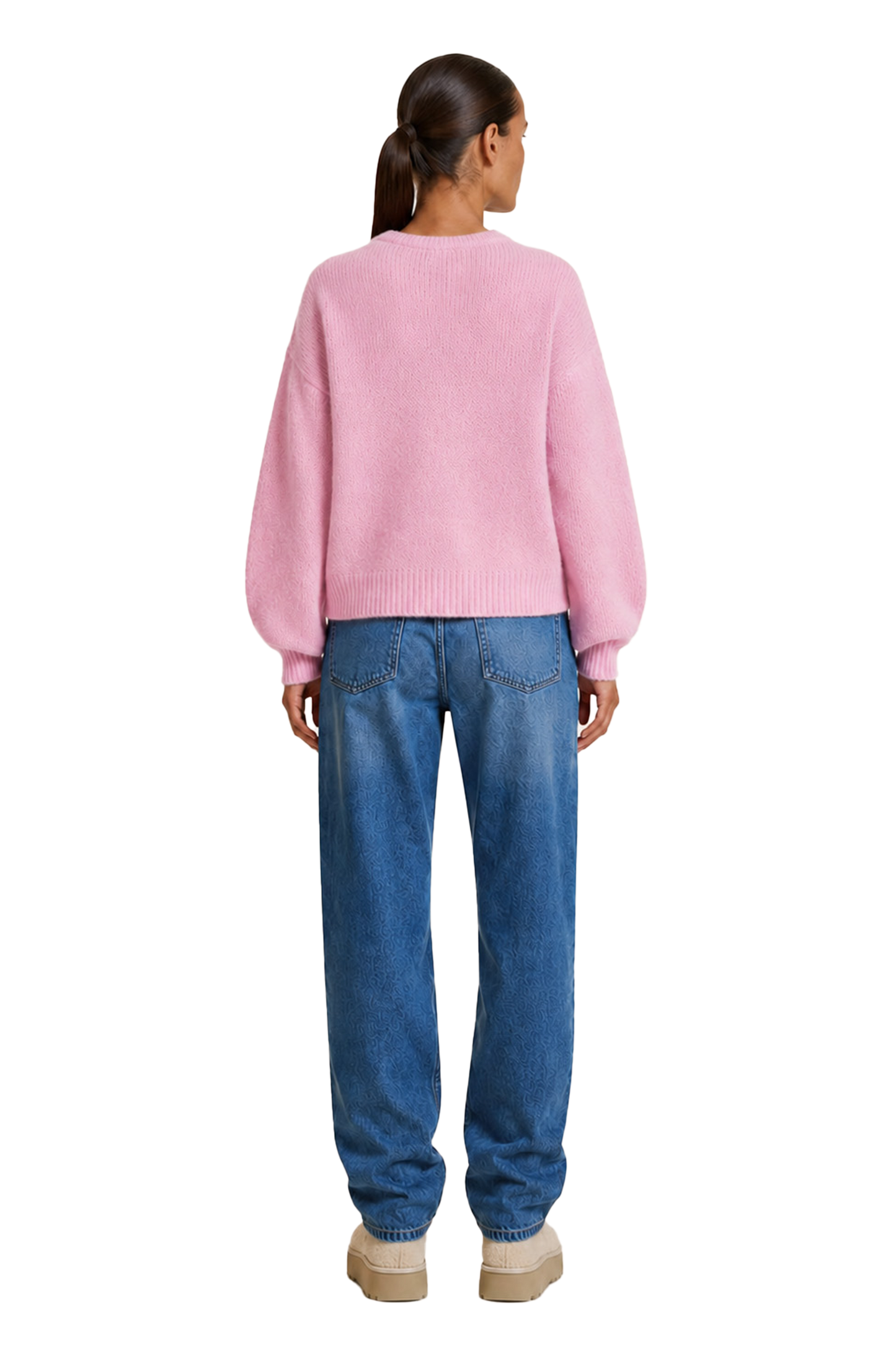 Liana Round Neck Pullover Soft Berry