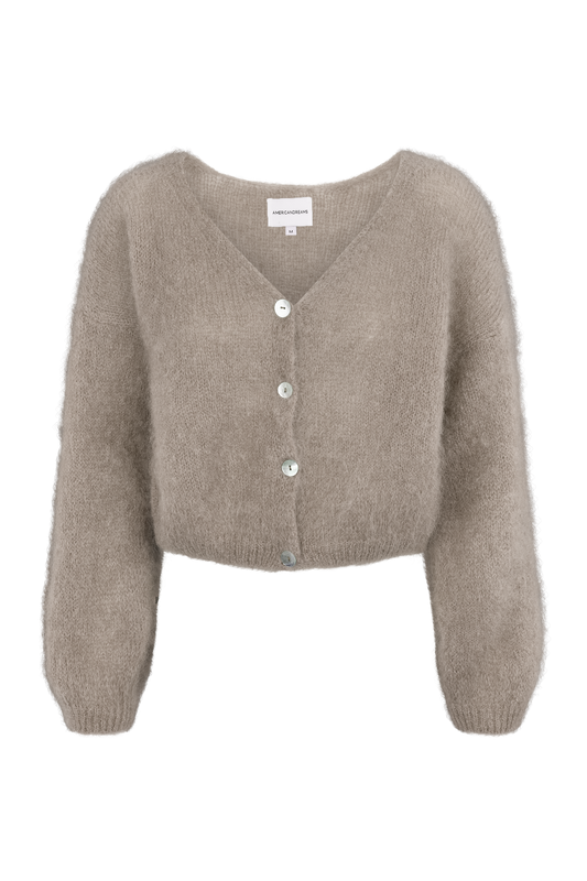 Cornelia Cropped Cardigan Light Taupe