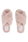 Lou Faux Fur Slippers Light Pink
