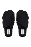 Lou Faux Fur Slippers Black