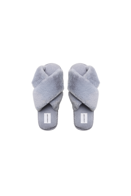 Lou Slippers Light Grey Kids