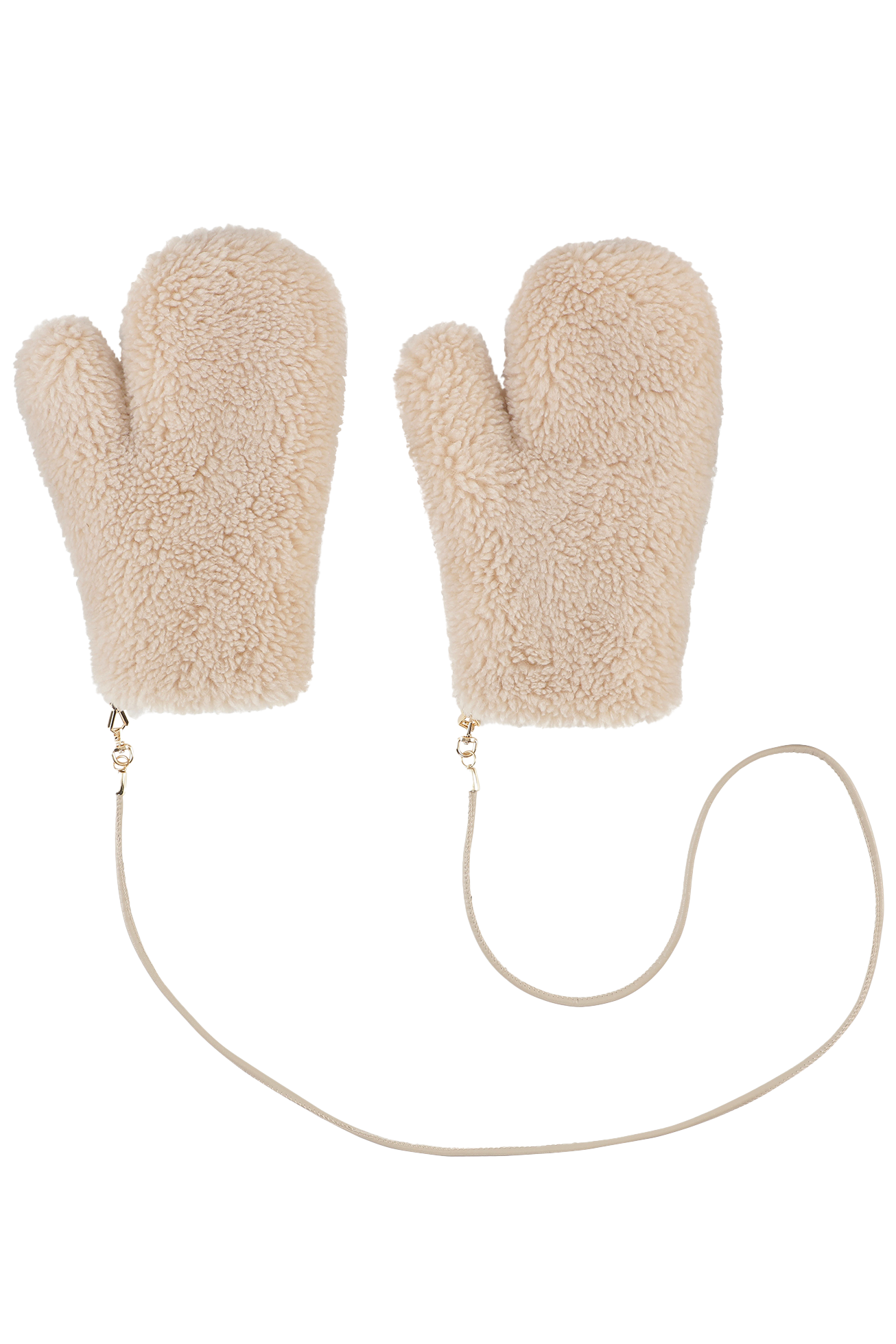 Louis Wool Gloves Beige