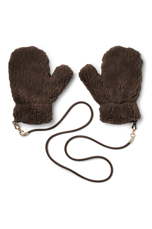 Louis Wool Gloves Kids Dark Brown