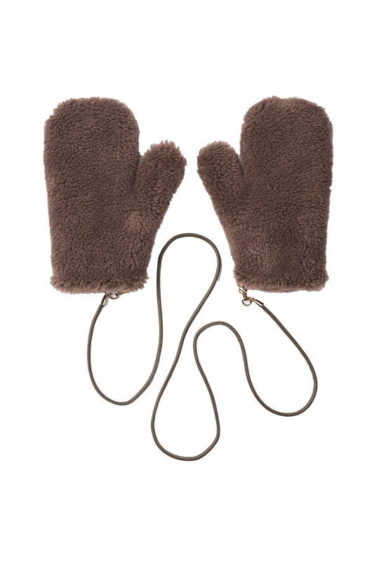 Louis Wool Gloves Chocolate Brown