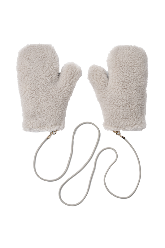 Louis Wool Gloves Light Grey