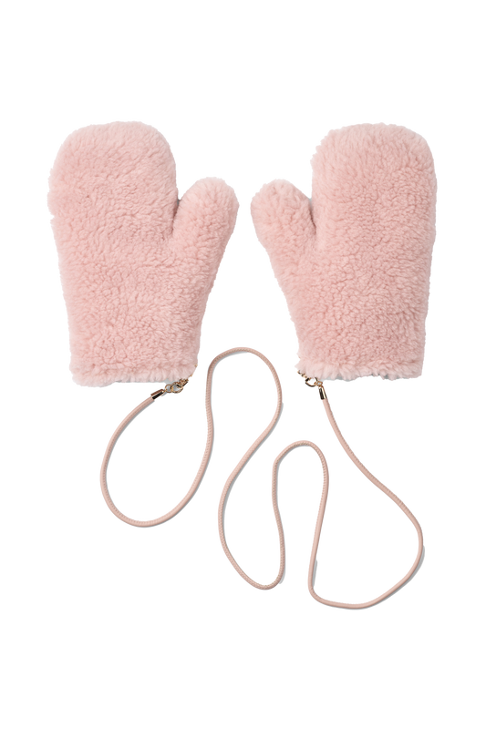 Louis Wool Gloves Light Pink