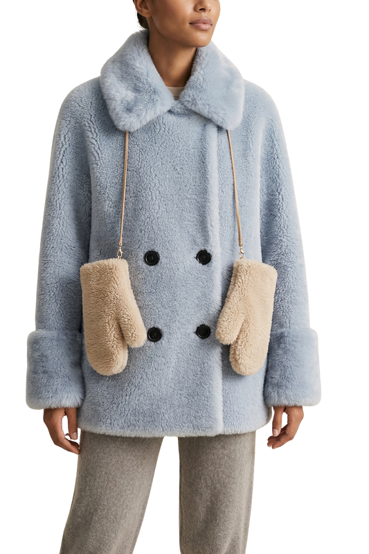 Louis Wool Gloves Beige