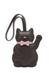 Lucky Cat Bag Charm Dark Grey