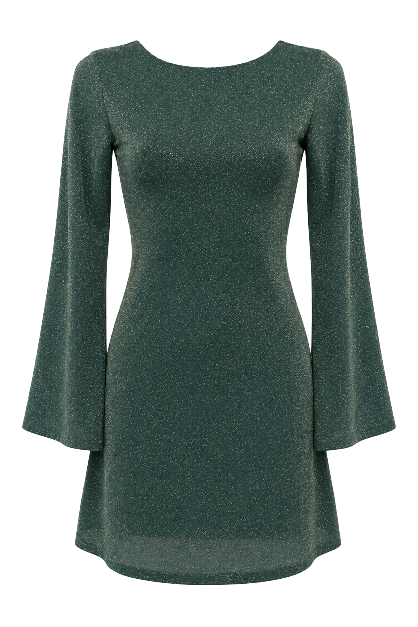 Lucy Shimmer Short Dress Army Green