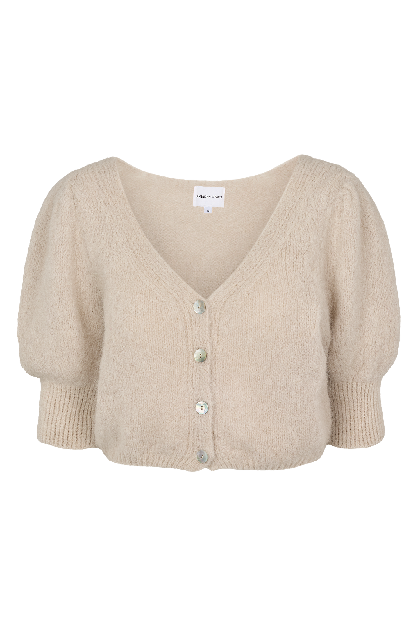 Manda Alpaca Cardigan Beige