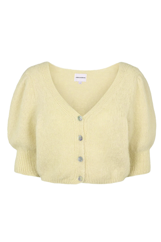 Manda Cotton Cardigan Light Yellow