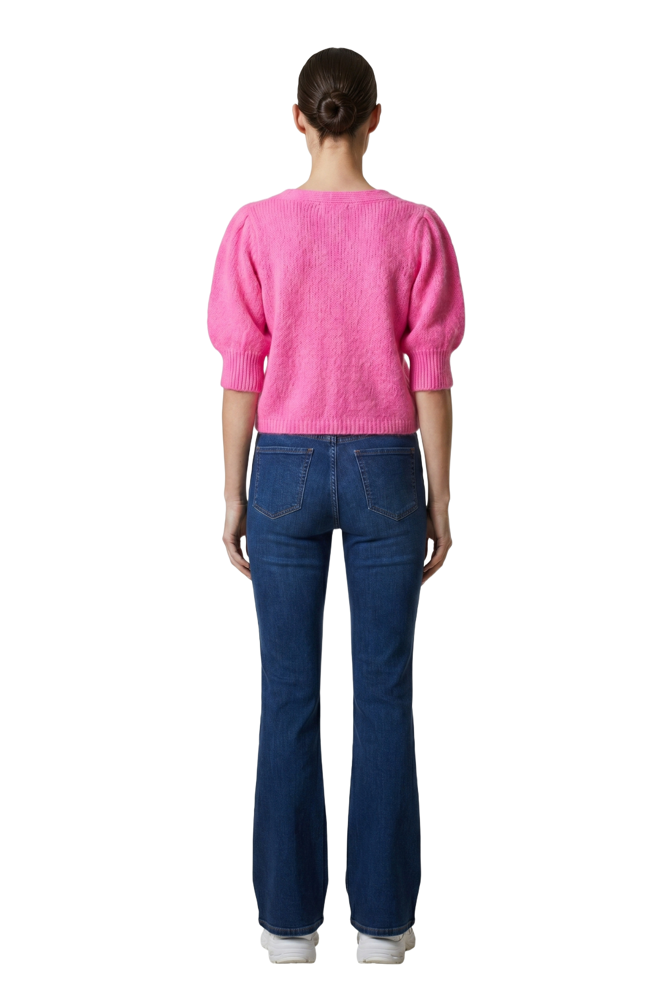 Manda Alpaca Cardigan Neon Pink