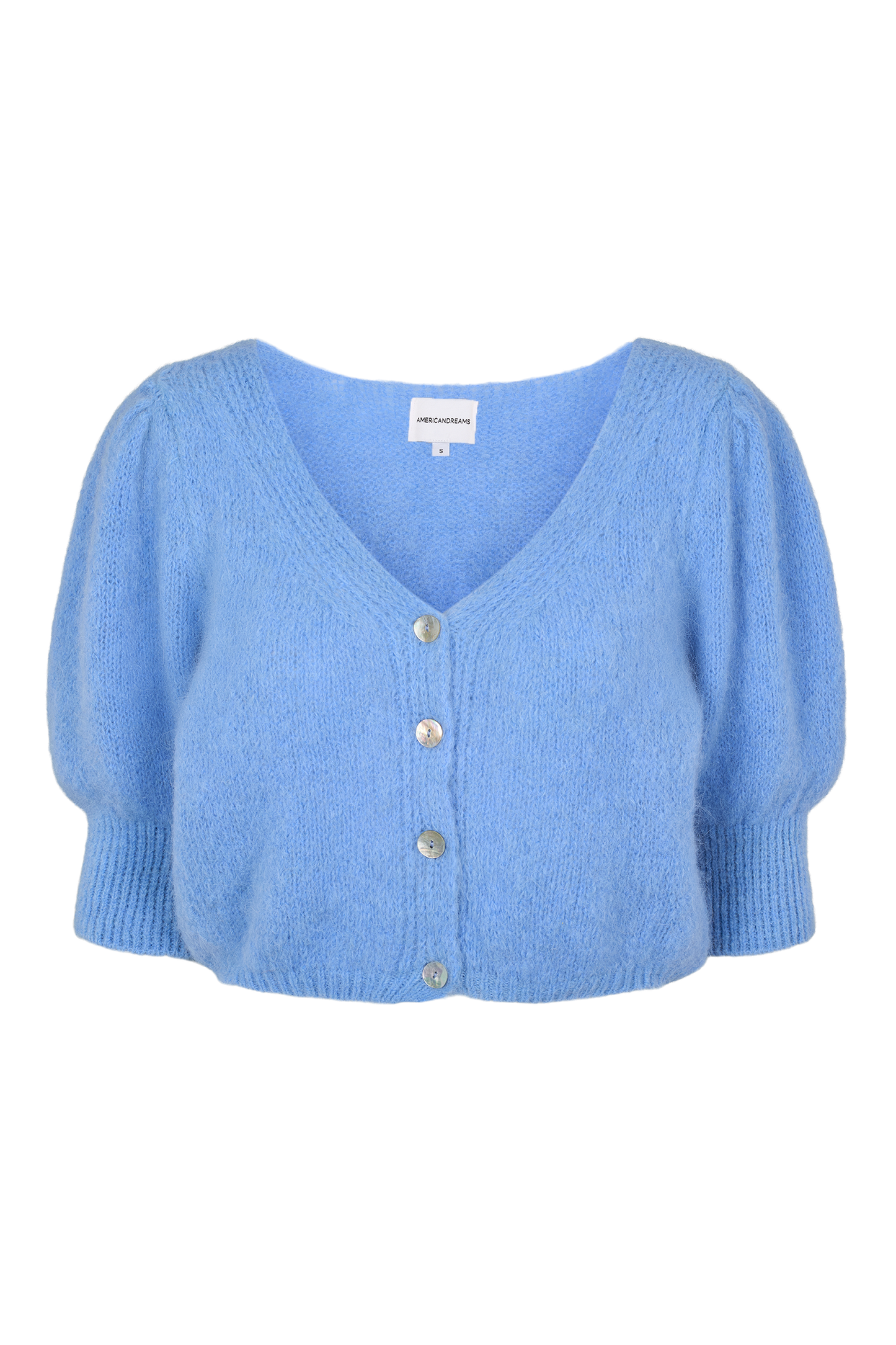 Manda Alpaca Cardigan Sky Blue