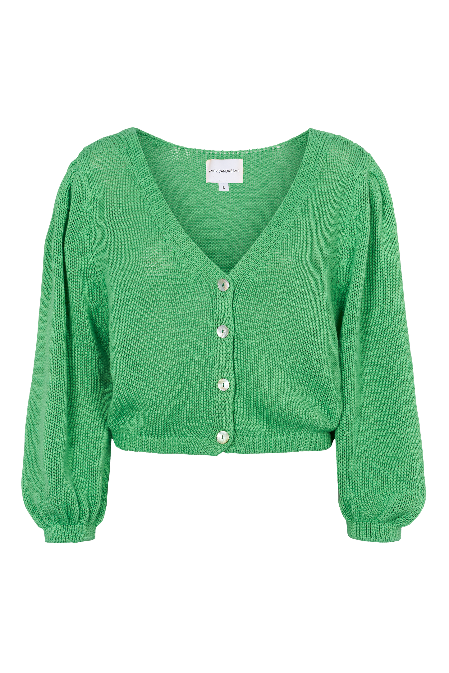 Manda Cotton Cardigan Bright Green