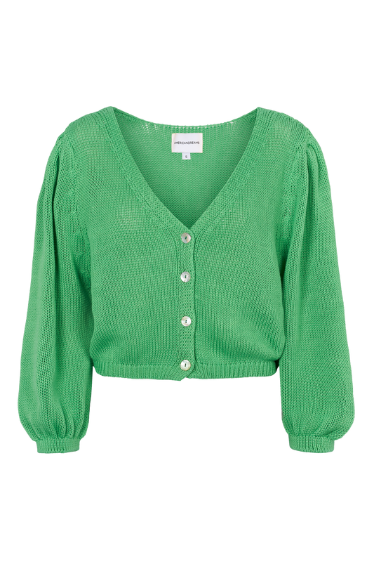 Manda Cotton Cardigan Bright Green