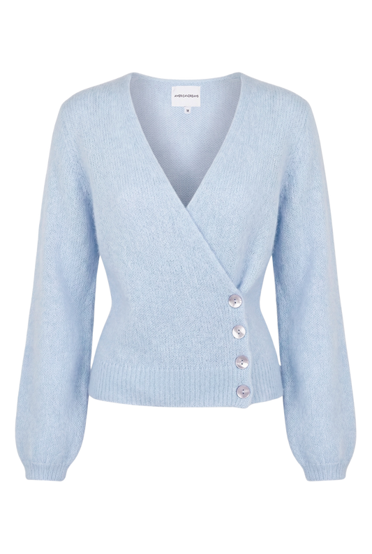 Mariya Wrap Cardigan Light Blue