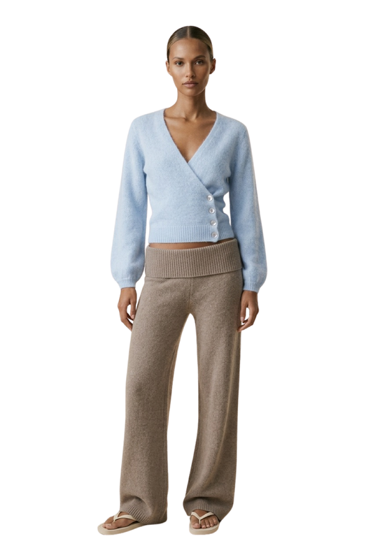 Mariya Wrap Cardigan Light Blue