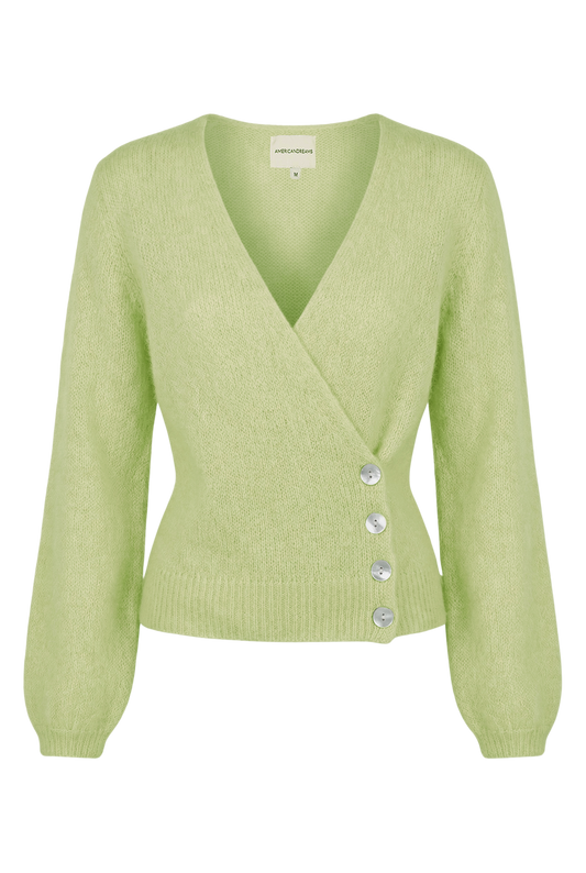Mariya Wrap Cardigan Tea Green