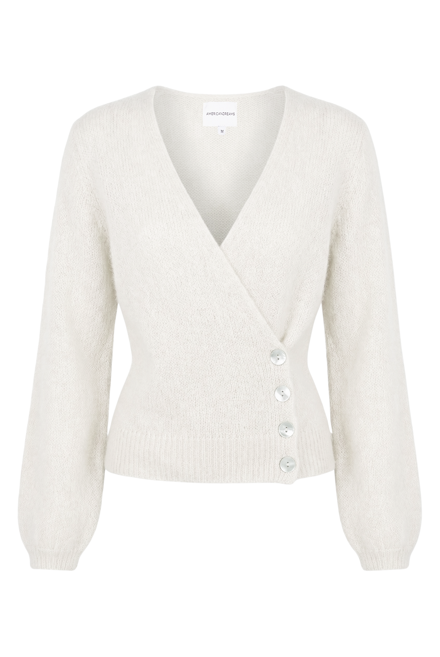 Mariya Wrap Cardigan White