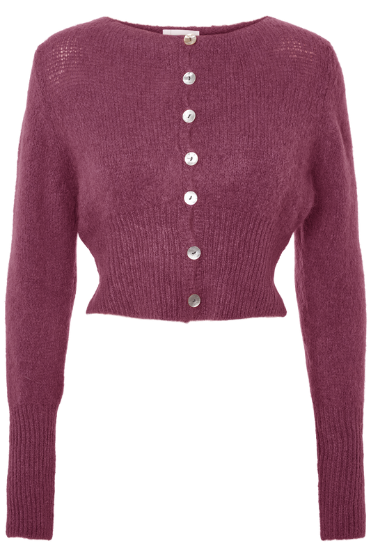 Matilda Cardigan Bordeaux