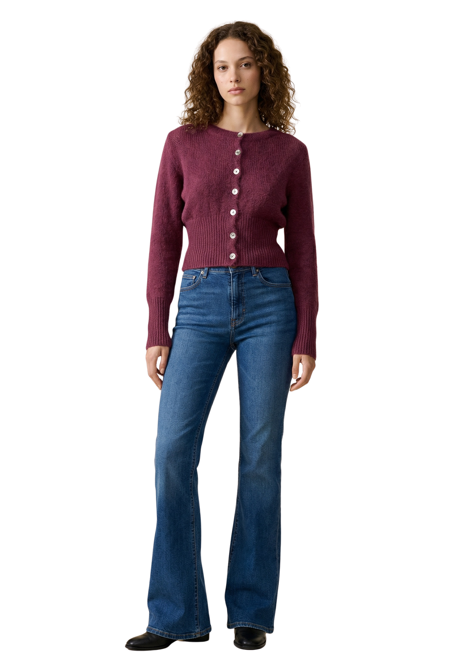 Matilda Cardigan Bordeaux