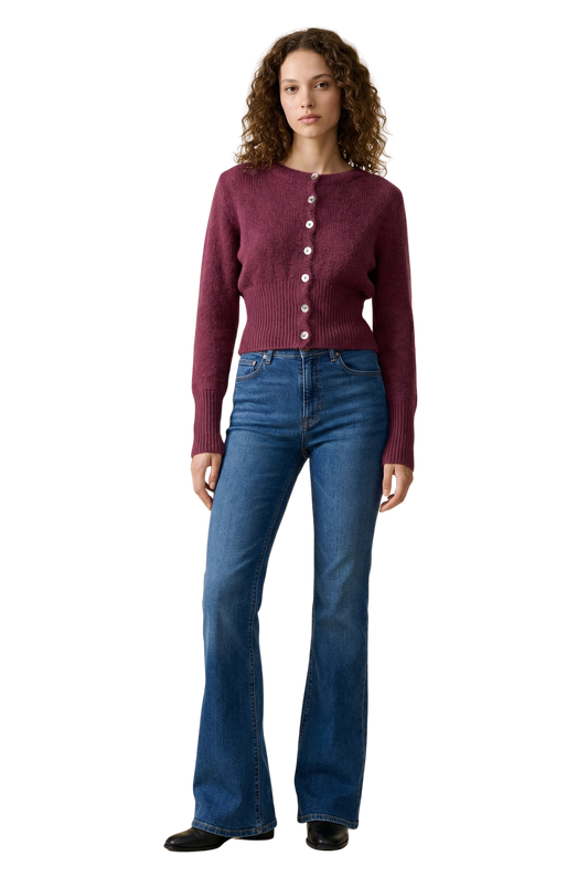Matilda Cardigan Bordeaux