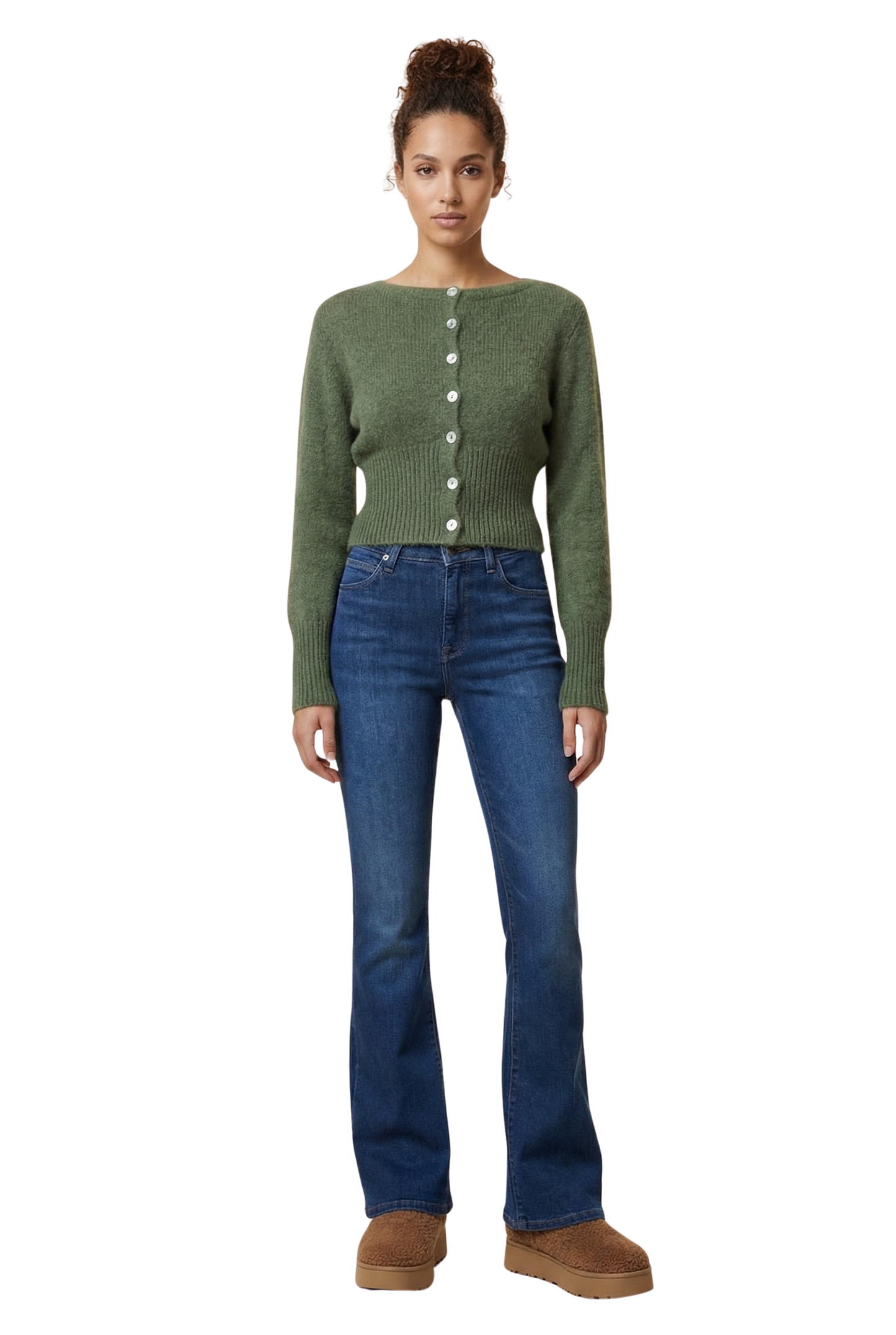 Matilda Cardigan Seaweed Green