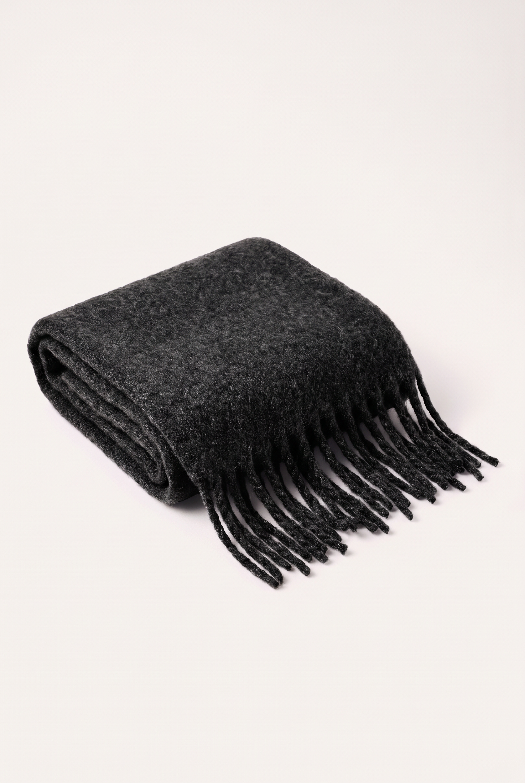 Maui Oversized Fringe Scarf Black