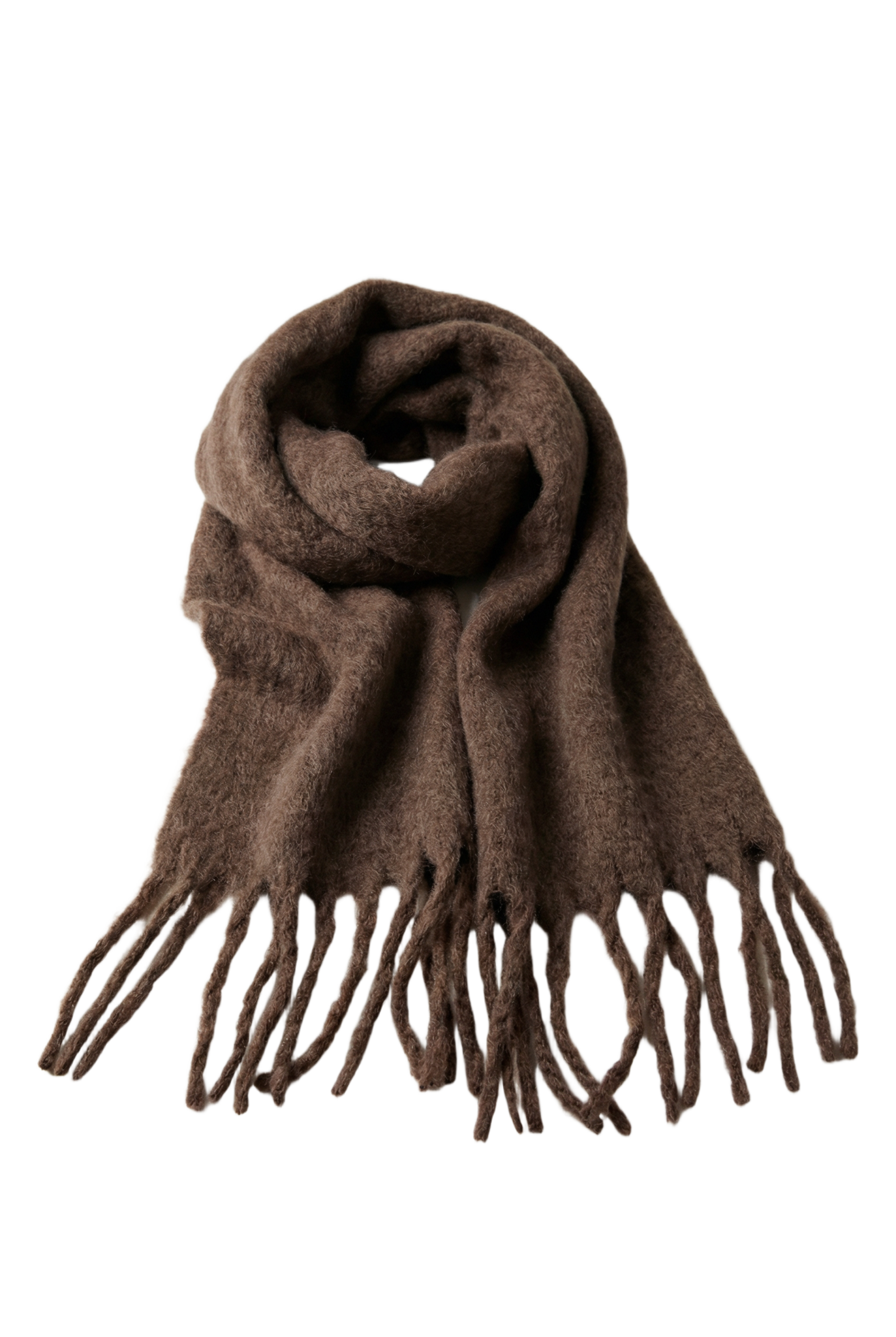 Maui Oversized Fringe Scarf Cocoa