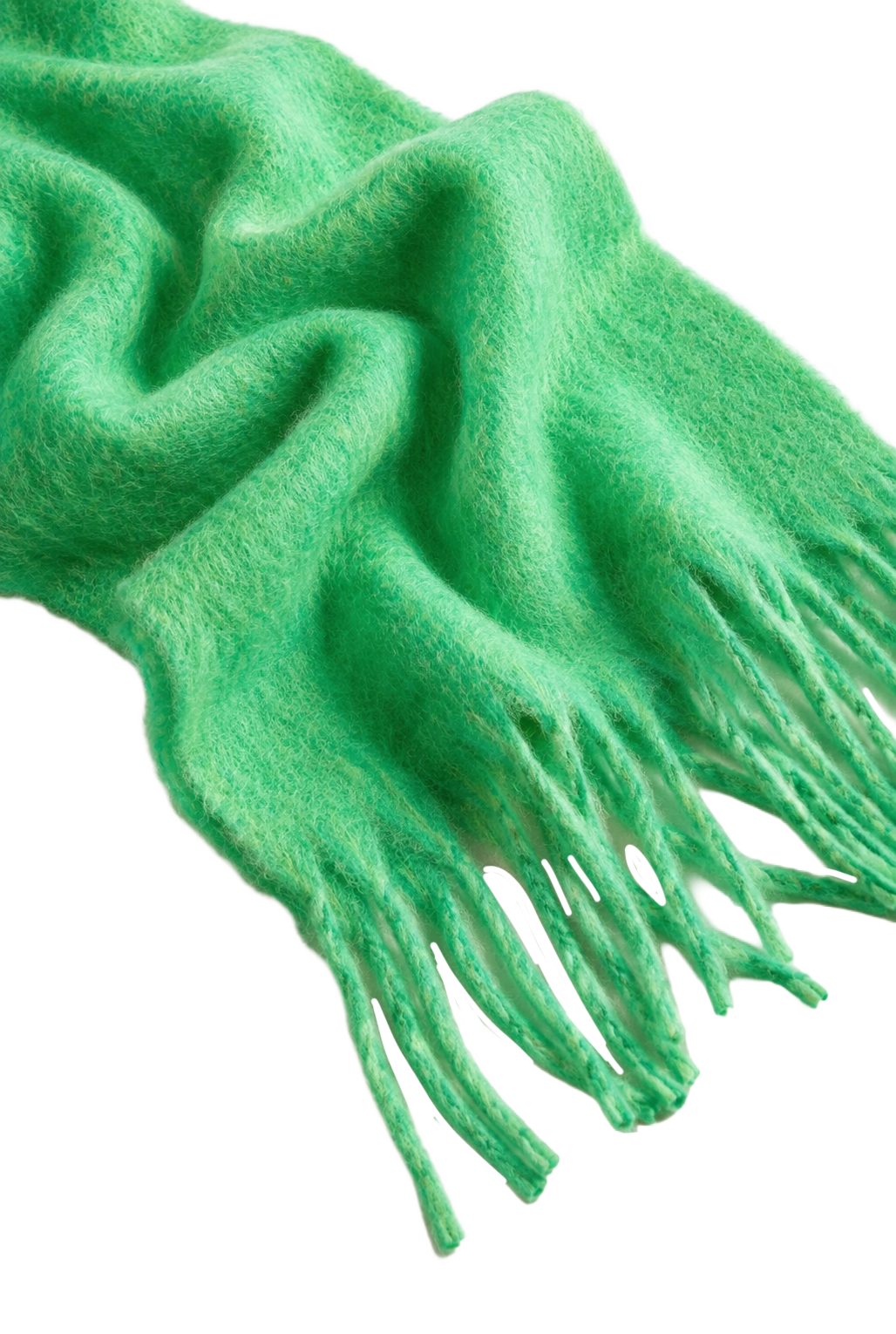 Maui Oversized Fringe Scarf Green