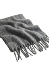 Maui Oversized Fringe Scarf Grey