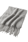 Maui Oversized Fringe Scarf Light Grey