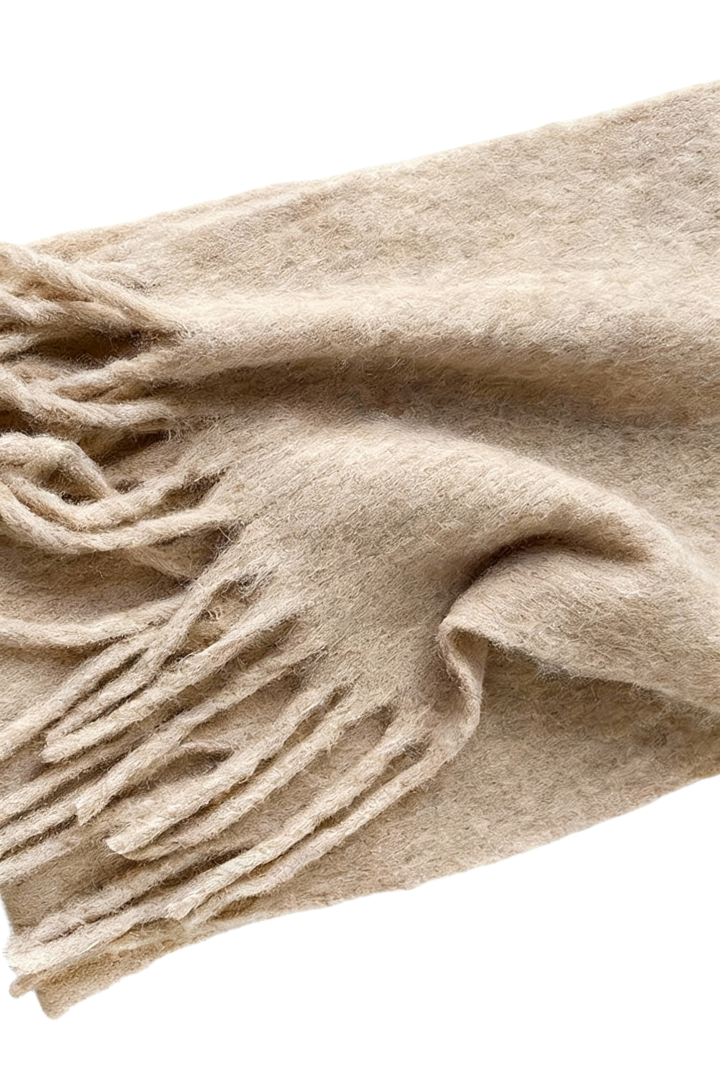 Maui Oversized Fringe Scarf Medium Brown