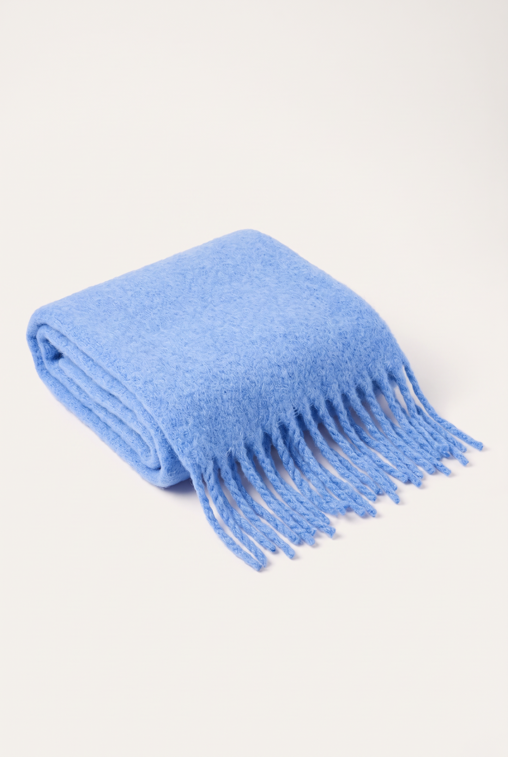 Maui Oversized Fringe Scarf Sky Blue