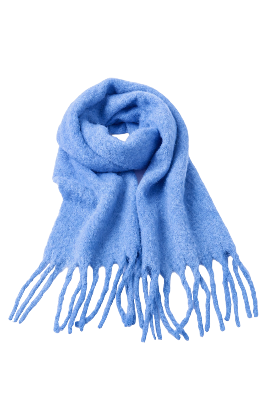 Maui Oversized Fringe Scarf Sky Blue