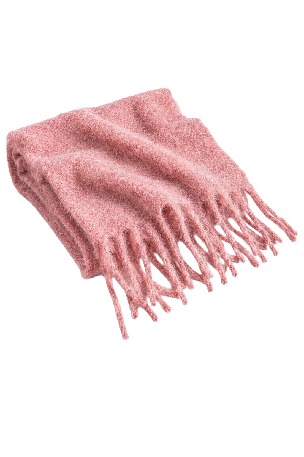 Maui Oversized Fringe Scarf Soft Berry
