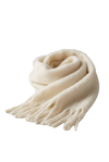 Maui Oversized Fringe Scarf White