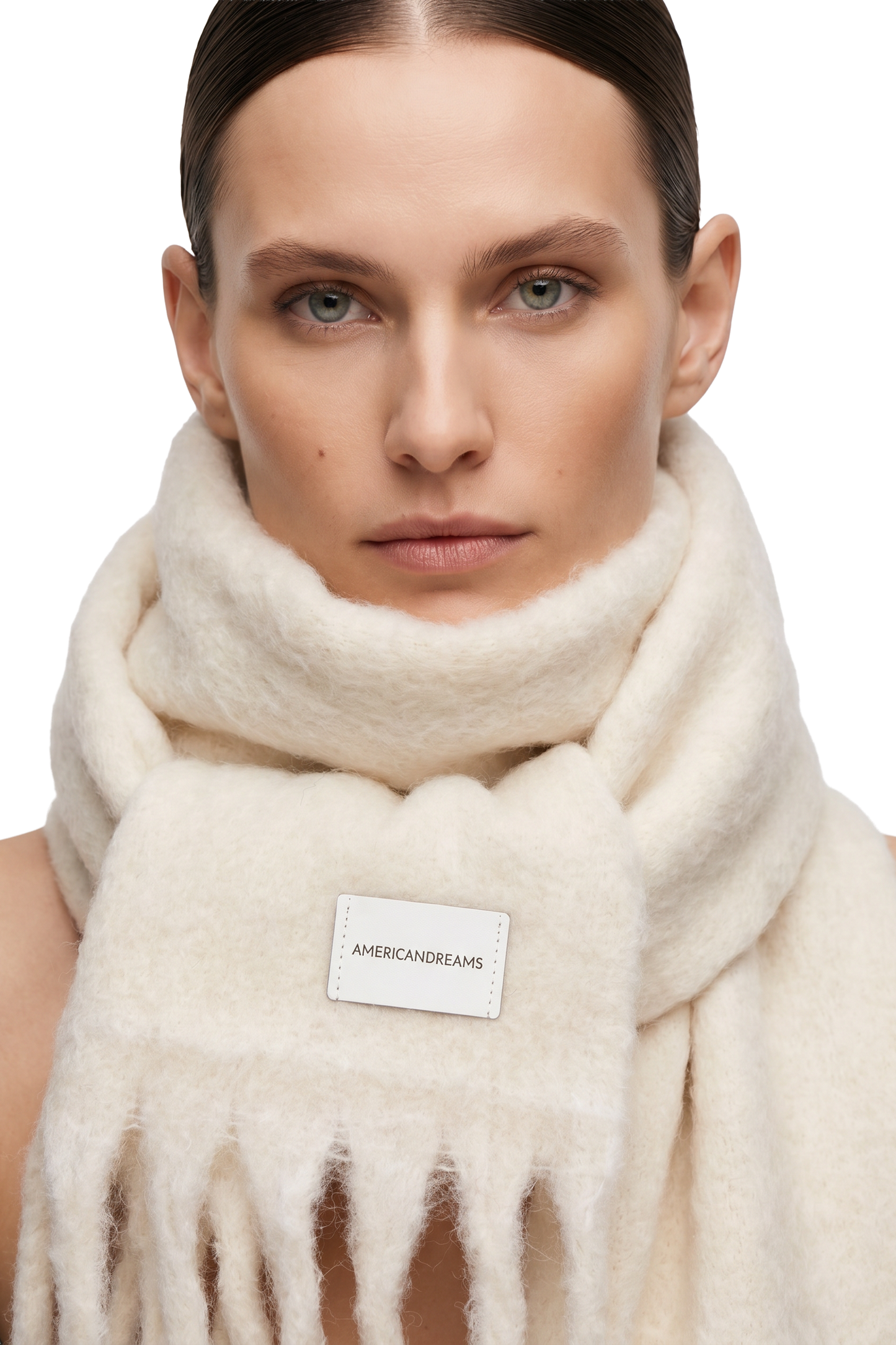 Maui Oversized Fringe Scarf White