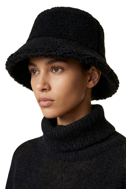 Maya Wool Bucket Hat Black