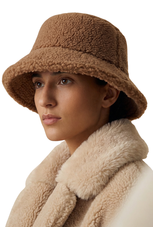 Maya Wool Bucket Hat Light Brown