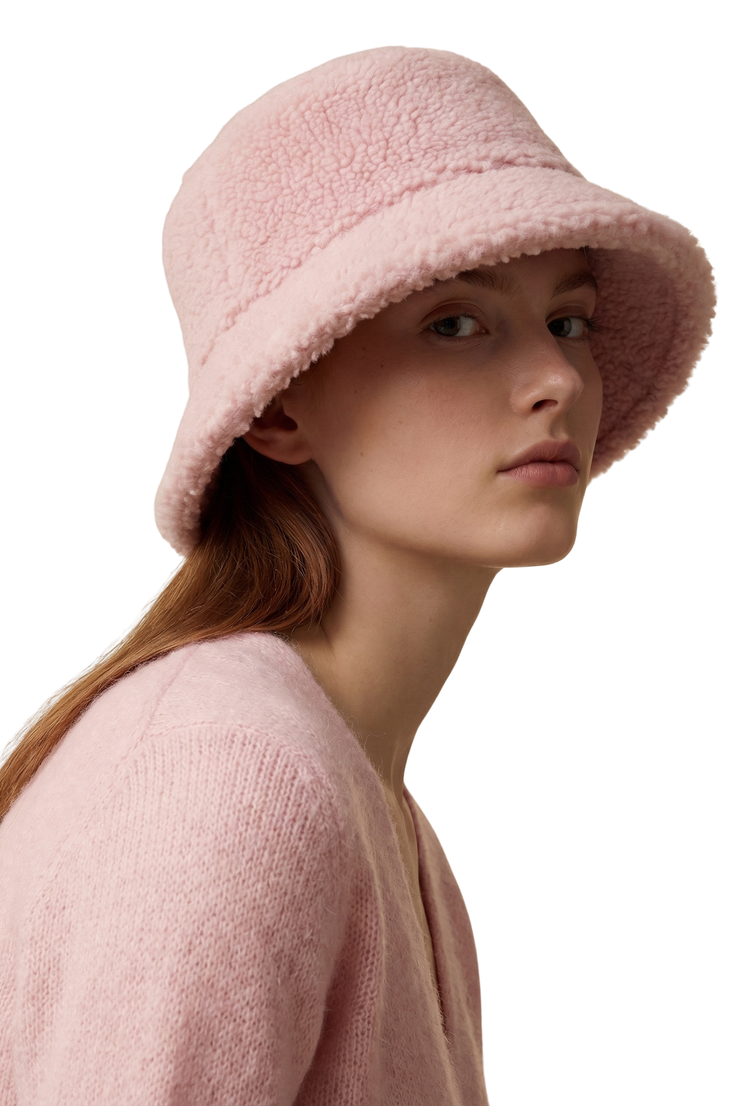 Maya Wool Bucket Hat Light Pink