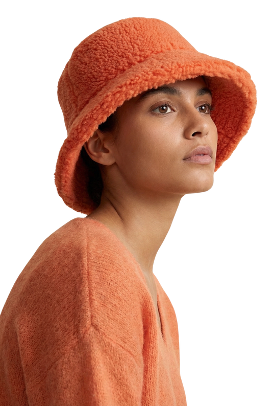 Maya Wool Bucket Hat Orange