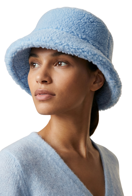 Maya Wool Bucket Hat Sky Blue