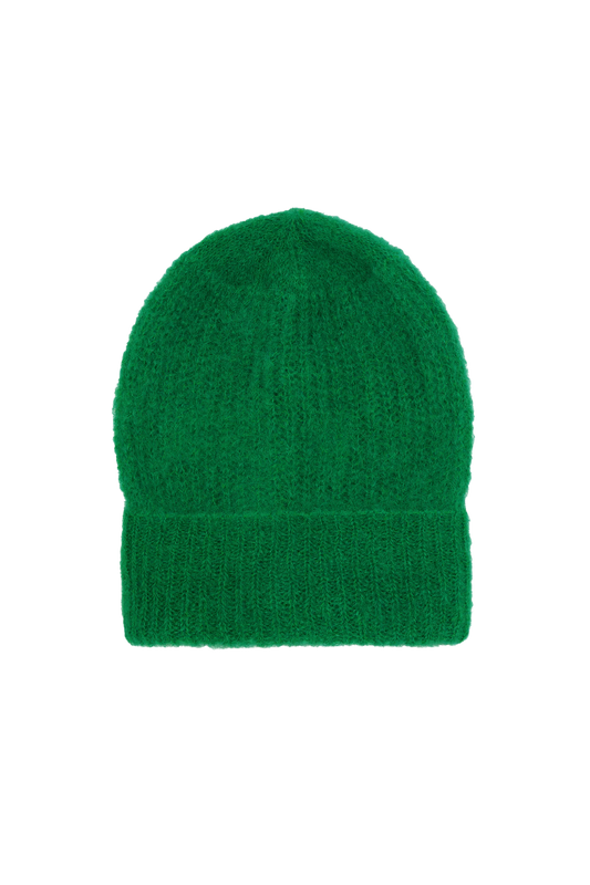 Mila Mohair Beanie Emerald Green