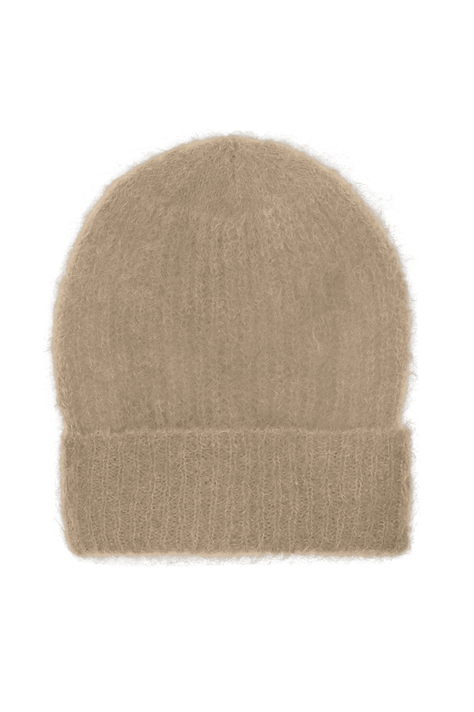 Mila Mohair Beanie Medium Brown