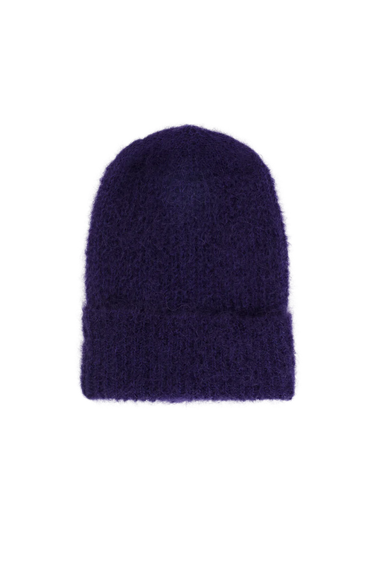 Mila Mohair Beanie Violet - Sample