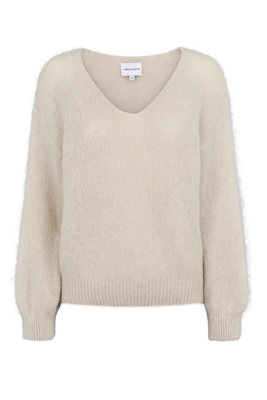 Milana LS Alpaca Pullover Beige