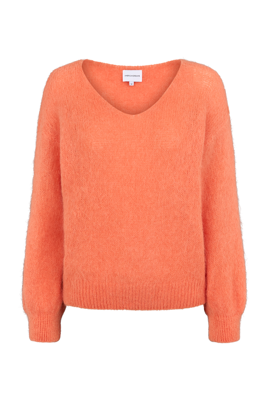 Milana LS Alpaca Pullover Burnt Orange